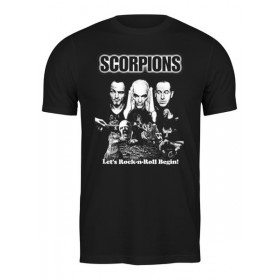 Мужская футболка с принтом Scorpions Band в Казани,  |  | 