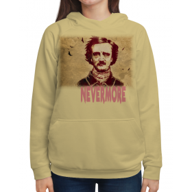 full_print_woman_hoodie с принтом Эдгар По, «Ворон» (Edgar Poe, The Raven) в Казани,  |  | 