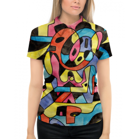 full_print_woman_polo с принтом ttt`12ll в Казани,  |  | 