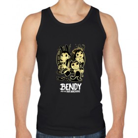 Мужская майка хлопок с принтом Bendy and the ink machine (7) в Казани, 100% хлопок |  | Тематика изображения на принте: bendy | bendy and the ink machine | horror | ink | machine | trend