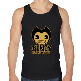 Мужская майка хлопок с принтом Bendy and the ink machine (9) в Казани, 100% хлопок |  | Тематика изображения на принте: bendy | bendy and the ink machine | horror | ink | machine | trend